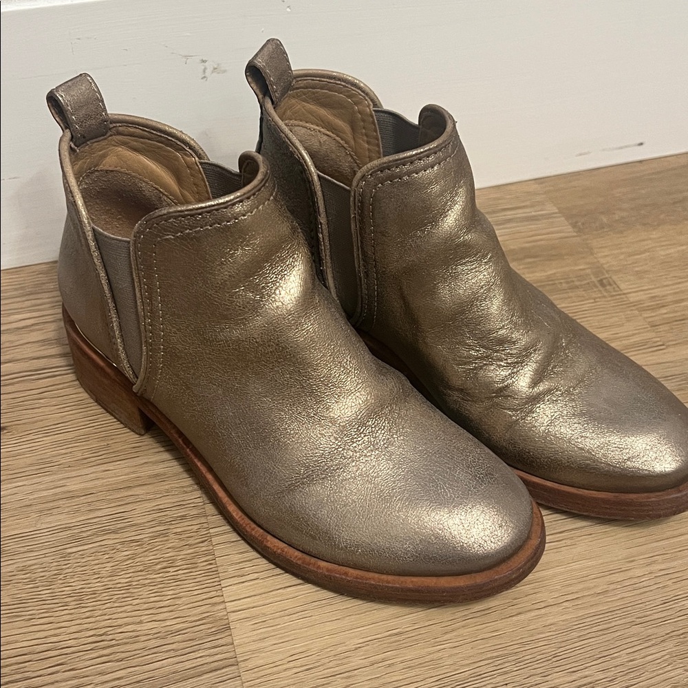 Tory Burch Metallic Ankle Boots